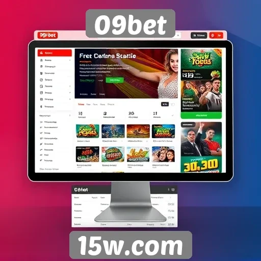 Interface do site 09bet é amigável e intuitiva