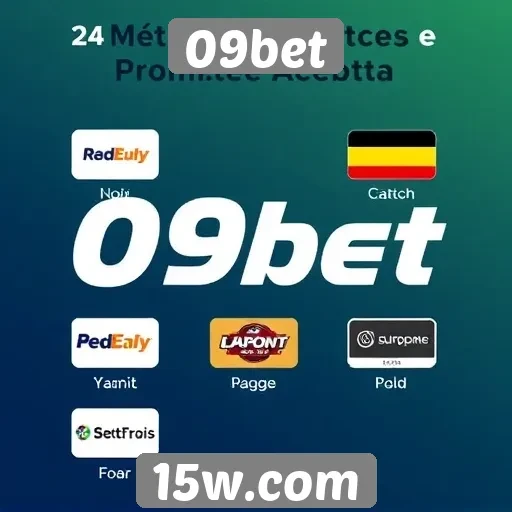Métodos de pagamento aceitos pelo 09bet